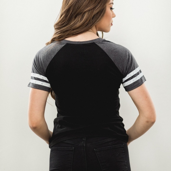 Jersey V-Neck Tee - Picture 1 of 2